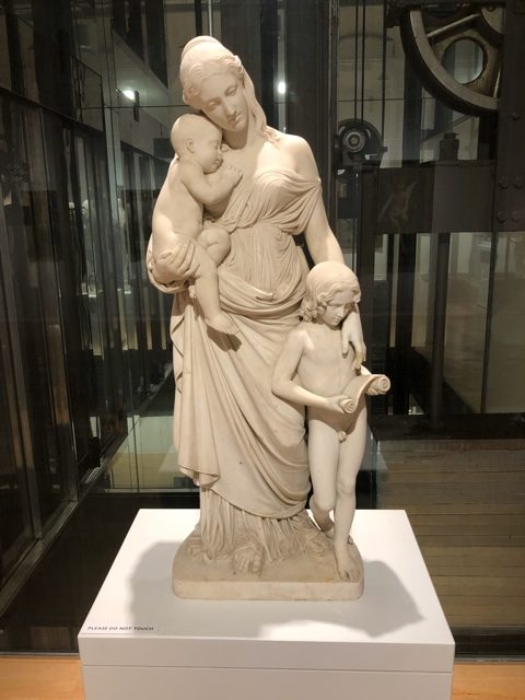 One of many replicas by Italian artist Lorenzo Bartolini, of Charity The Teacher, Also known as Charity Educating Children
