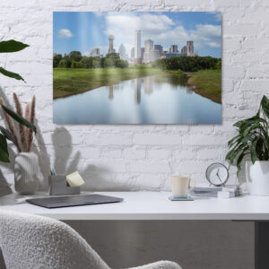 Dallas Skyline Metal Print