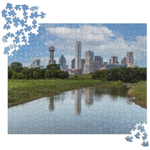 Texas Dallas Skyline Jigsaw Puzzle