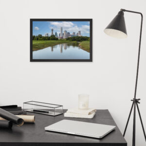 Dallas Skyline Framed Photo