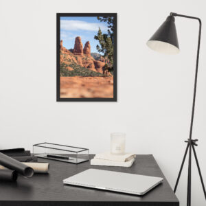 Arizona Red Rocks of Sedona Framed Photo (Portrait)