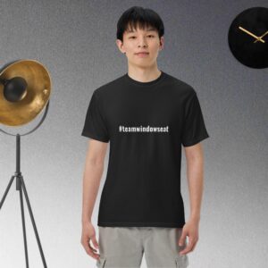 #teamwindowseat Unisex garment-dyed heavyweight t-shirt